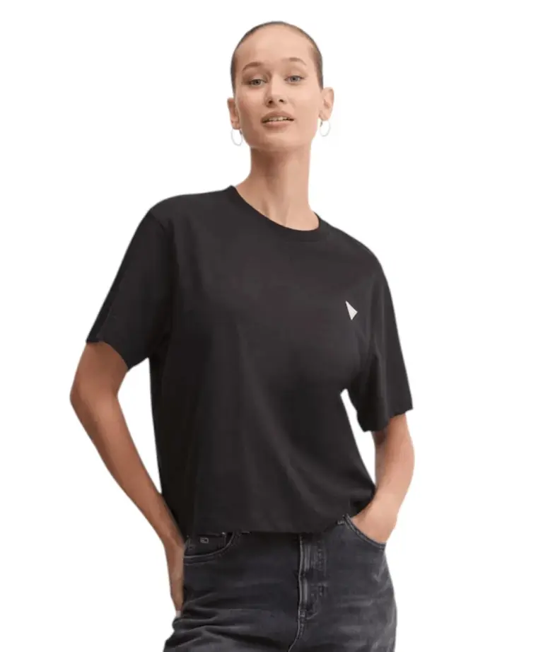 Guess - Γυναικείο T-Shirt Boxy Fit W4YI05K8HM0-JBLK Μαύρο