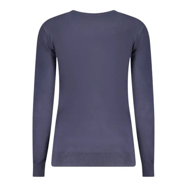 Guess - Γυναικείο Πουλόβερ Ls Vn Saylor Logo Slim Fit W5BR41Z2NQ2-G77G Μπλε Σκούρο W5BR41Z2NQ2-G77G