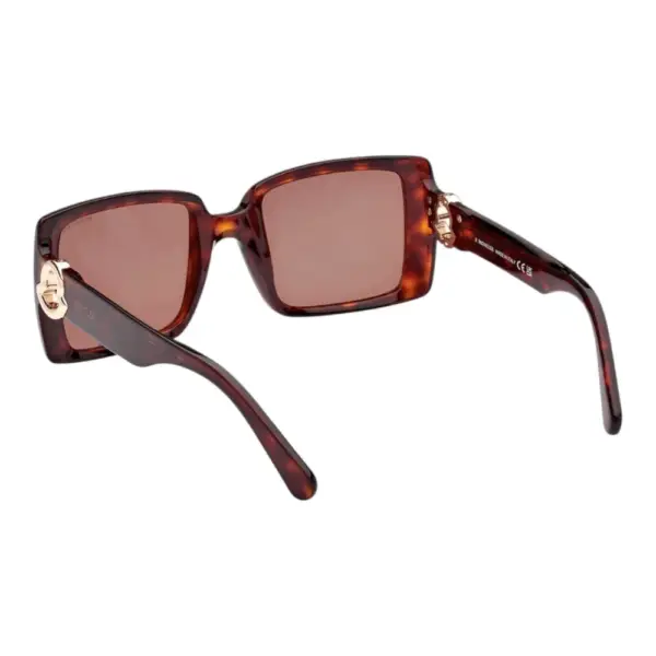 Moncler - Γυναικεία Γυαλιά Ηλίου ML0244S-52E με Καφέ Ταρταρούγα Κοκκάλινο Σκελετό και Καφέ Φακό ML0244S-52E