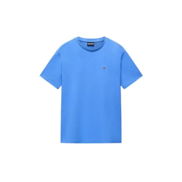 Napapijri - Ανδρικό T-shirt Salis Ss Sum Regular Fit NP0A4H8D-B2P Μπλε Ρουαγιάλ NP0A4H8DB2P