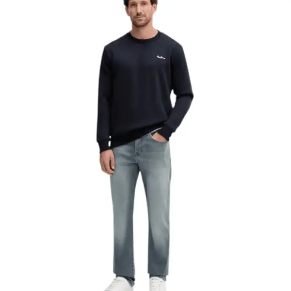 Pepe Jeans - Ανδρικό Φούτερ Crew Neck Logo PM5800013-594 Μπλε Σκούρο PM5800013-594
