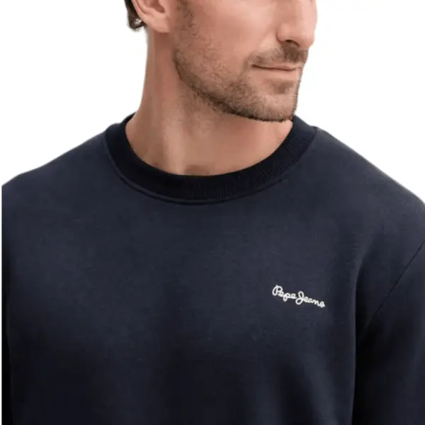 Pepe Jeans - Ανδρικό Φούτερ Crew Neck Logo PM5800013-594 Μπλε Σκούρο PM5800013-594