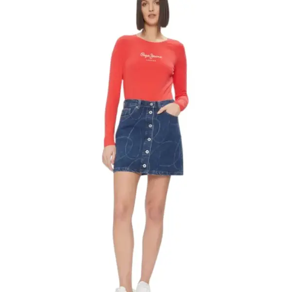 Pepe Jeans - Γυναικεία Μπλούζα Long Sleeve New Virginia Ssn PL505203-297 Κόκκινο PL505203-297