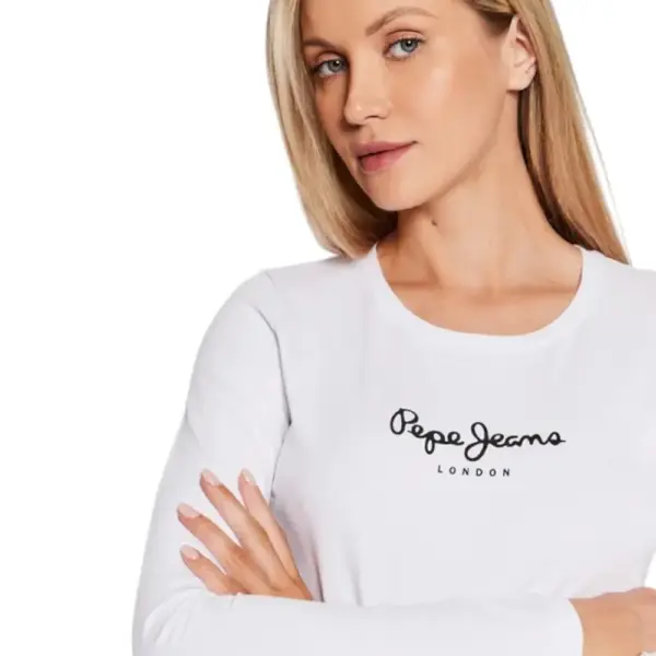 Pepe Jeans - Γυναικεία Μπλούζα Long Sleeve New Virginia Ssn PL505203-800 Λευκό PL505203-800