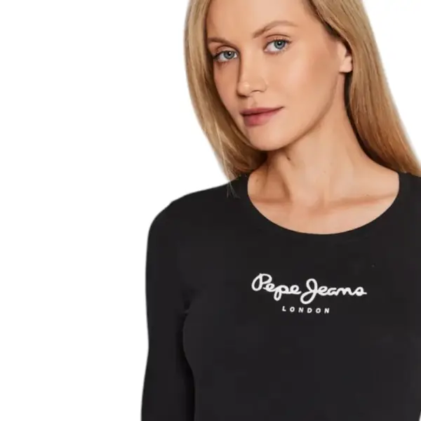 Pepe Jeans - Γυναικεία Μπλούζα Long Sleeve New Virginia Ssn PL505203-999 Μαύρο PL505203-999