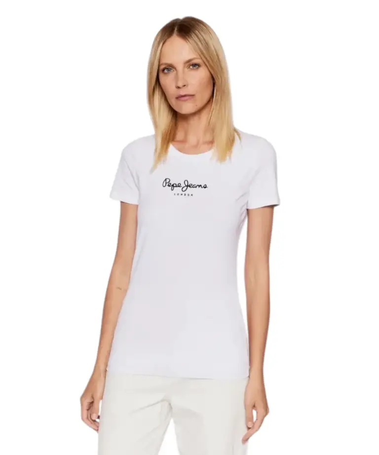 Pepe Jeans - Γυναικείο T-shirt New Virginia Ssn PL505202-800 Λευκό