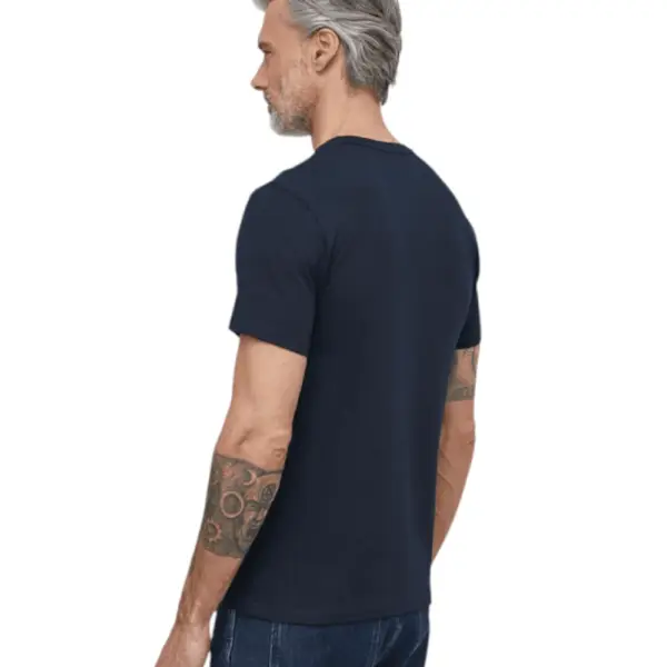 Hugo Boss - Ανδρικό T-shirt Orange San Jared-C Tales 50508584-404 Μπλε Σκούρο 50508584-404