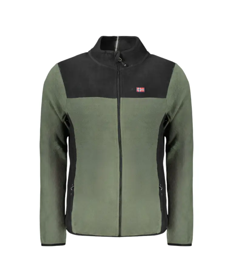 Norway Nautical School - Ανδρική Ζακέτα Φούτερ Fleece 849522-ARMY Πράσινο Σκούρο