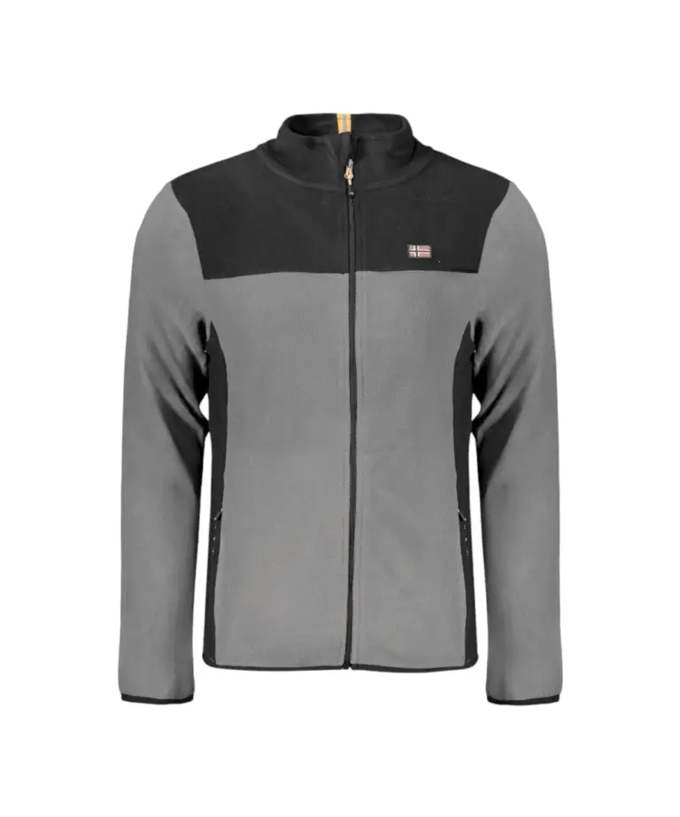 Norway Nautical School - Ανδρική Ζακέτα Φούτερ Fleece 849522-REVENT Γκρι