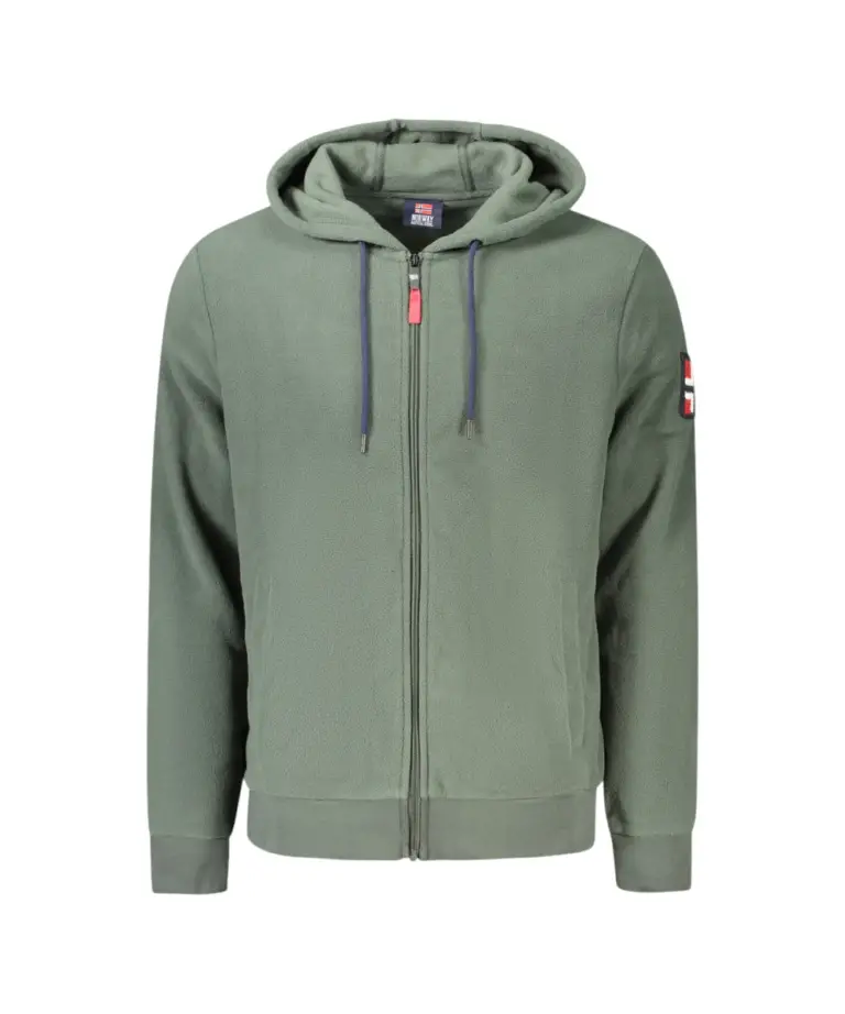 Norway Nautical School - Ανδρική Ζακέτα Φούτερ Fleece 849531-ARMY Πράσινο