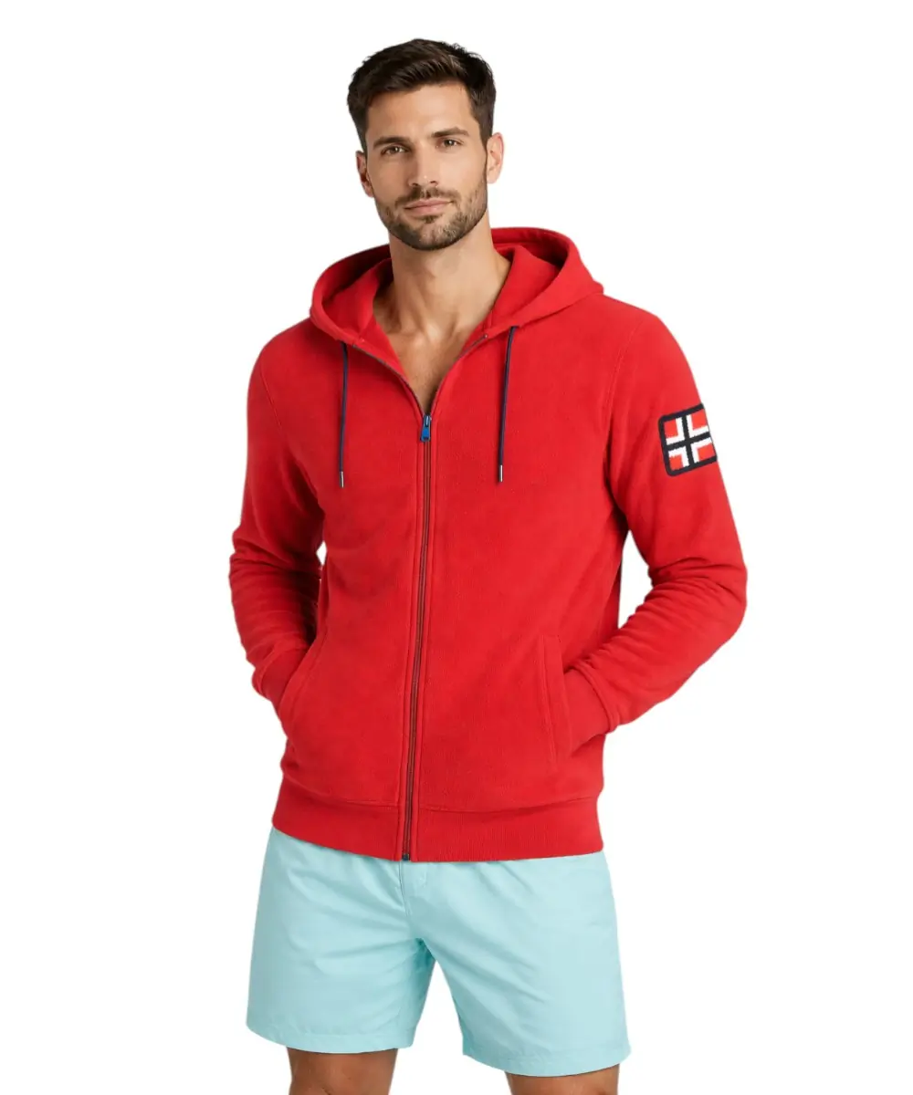 Scuola Nautica Italiana - Ανδρική Ζακέτα Φούτερ Fleece 849531-RED Κόκκινο-45 (1) Norway Nautical School - Ανδρική Ζακέτα Φούτερ Fleece 849531-RED Κόκκινο 849531-RED