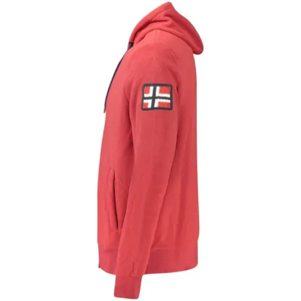Norway Nautical School - Ανδρική Ζακέτα Φούτερ Fleece 849531-RED Κόκκινο 849531-RED