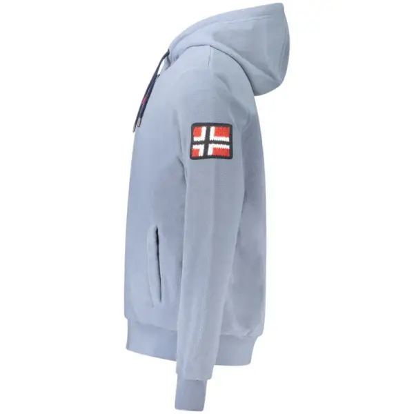 Norway Nautical School - Ανδρική Ζακέτα Φούτερ Fleece 849531-TYPHOO Γκρι Γαλάζιο 849531-TYPHOO