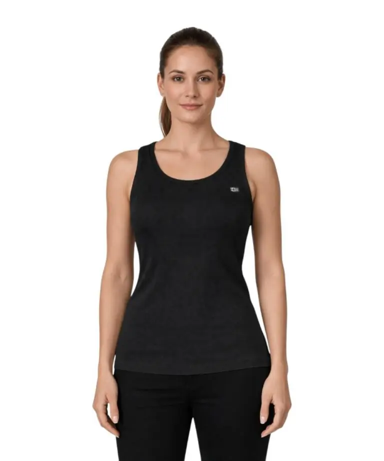 Norway Nautical School - Γυναικείο T-shirt Αμάνικο Rib 856220-BLACK Μαύρο