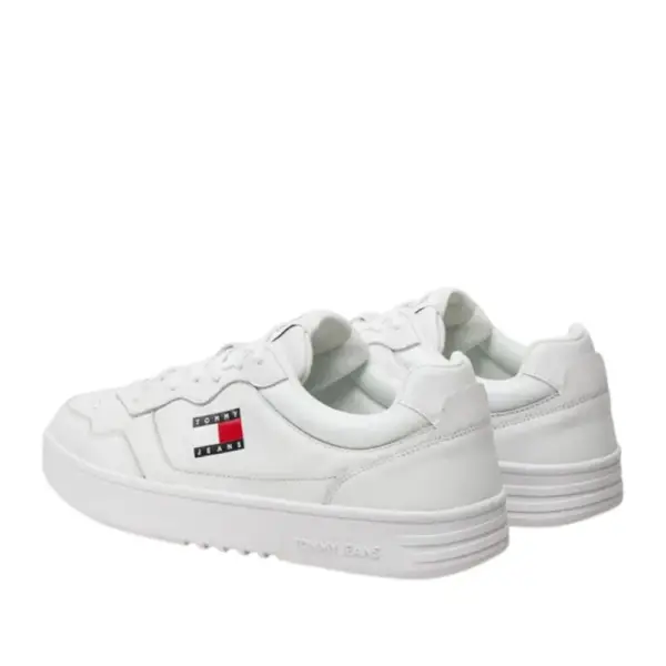 Tommy Hilfiger - Ανδρικά Sneakers Cupsole Leather Ess EM0EM01443-YBR Λευκό EM0EM01443-YBR