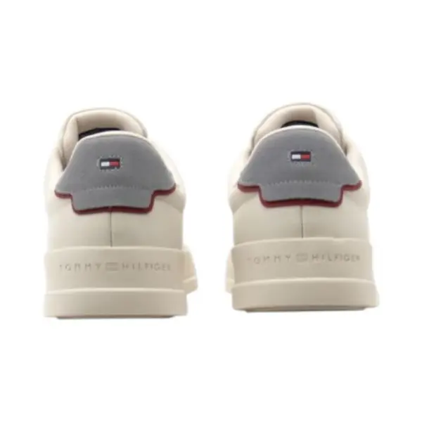 Tommy Hilfiger - Ανδρικά Sneakers Th Court Lth Detail Ess FM0FM05367-0F4 Μπεζ FM0FM05367-0F4