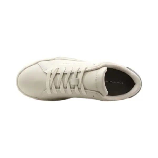 Tommy Hilfiger - Ανδρικά Sneakers Th Court Lth Detail Ess FM0FM05367-0F4 Μπεζ FM0FM05367-0F4