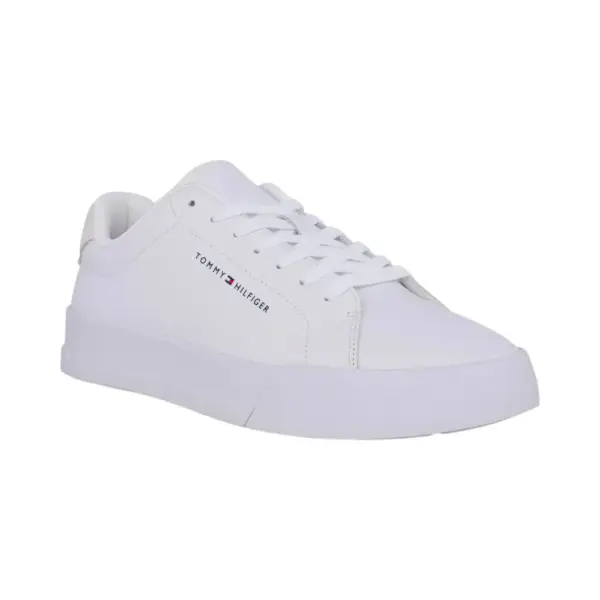 Tommy Hilfiger - Ανδρικά Sneakers Th Court Lth Detail Ess FM0FM05367-YBS Εκρού FM0FM05367-YBS