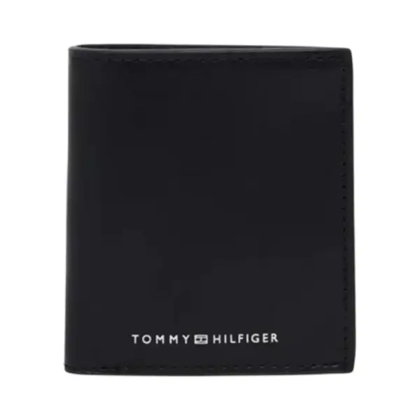 Tommy Hilfiger - Ανδρικό Δερμάτινο Πορτοφόλι Th Madern Trifold AM0AM10621-BDS Μαύρο