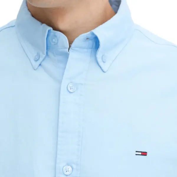 Tommy Hilfiger - Ανδρικό Πουκάμισο Oxford Shirt Regular Fit DM0DM21298-0GY Σιέλ DM0DM21298-0GY