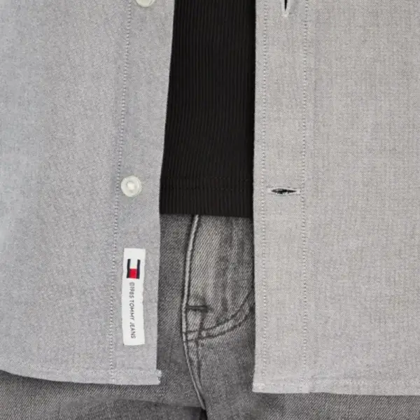Tommy Hilfiger - Ανδρικό Πουκάμισο Oxford Shirt Regular Fit DM0DM21298-C1G Γκρι DM0DM21298-C1G