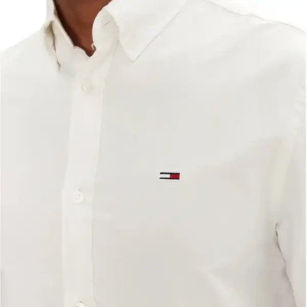 Tommy Hilfiger - Ανδρικό Πουκάμισο Oxford Shirt Regular Fit DM0DM21298-YBL Λευκό DM0DM21298-YBL