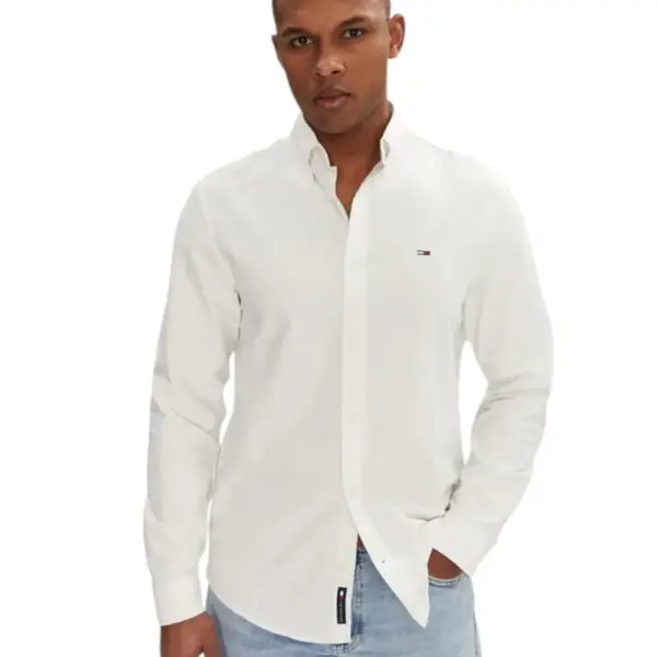 Tommy Hilfiger - Ανδρικό Πουκάμισο Oxford Shirt Regular Fit DM0DM21298-YBL Λευκό