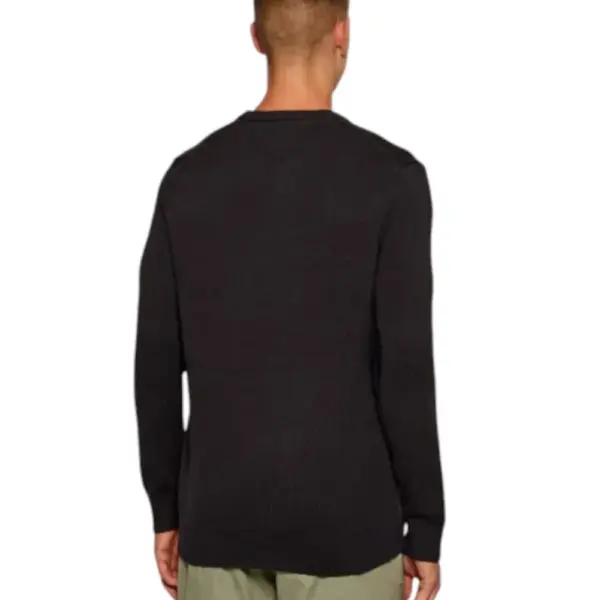 Tommy Hilfiger - Ανδρικό Πουλόβερ Essential Slim Fit DM0DM21787-BDS Μαύρο DM0DM21787-BDS