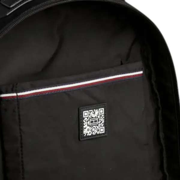Tommy Hilfiger - Ανδρικό Σακίδιο Th Elevated Nylon Backpack AM0AM11573-BDS Μαύρο AM0AM11573-BDS