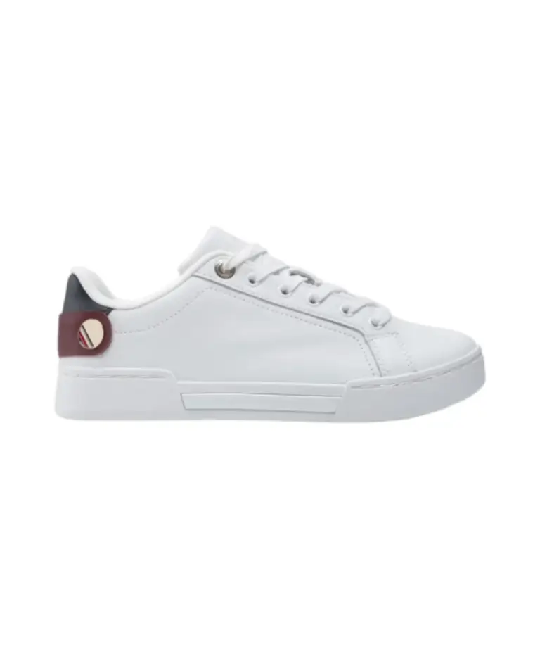 Tommy Hilfiger - Γυναικεία Sneakers Th Button Detail Court FW0FW06733-YBR Λευκό