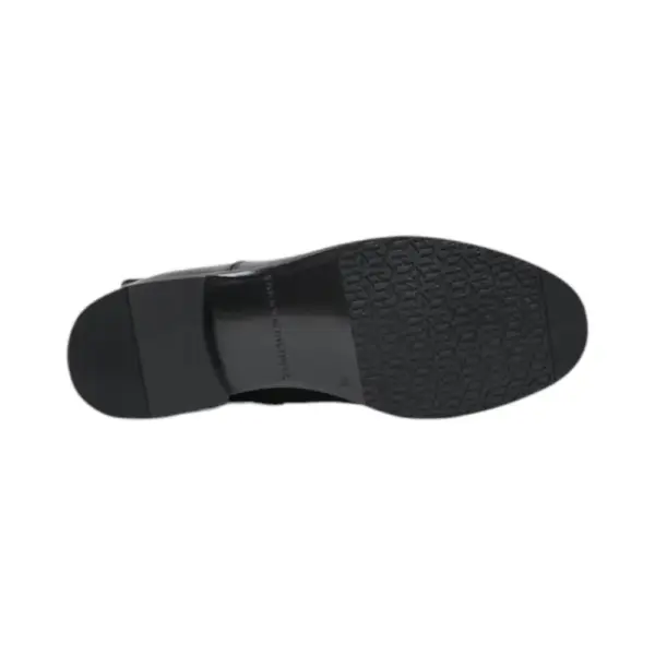 Tommy Hilfiger - Δερμάτινα Γυναικεία Th Hardware On Belt Flat Boot FW0FW05967-BDS Μαύρο FW0FW05967-BDS