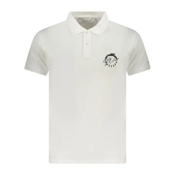 Trussardi Jeans - Ανδρικό T-Shirt Polo Beachwear TRU25MPL01-01WHIT Λευκό