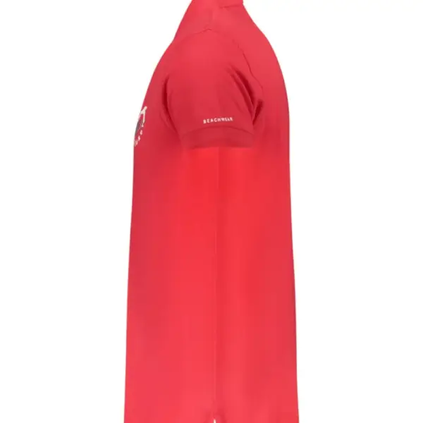 Trussardi Jeans - Ανδρικό T-Shirt Polo Beachwear TRU25MPL01-04RED Κόκκινο TRU25MPL01-04RED