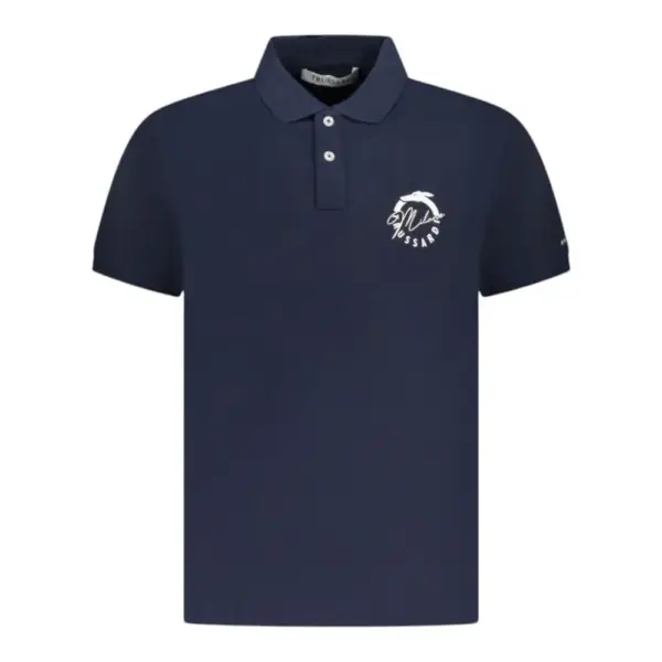 Trussardi Jeans - Ανδρικό T-Shirt Polo Beachwear TRU25MPL01-09NAVY Μπλε Ναυτικό TRU25MPL01-09NAVY