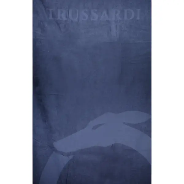 Trussardi Jeans - Πετσέτα Θαλάσσης Βαμβακερή σε Μπλε Χρώμα (88x170εκ.) TRU2MTW01-14DARKB TRU2MTW01-14DARKB