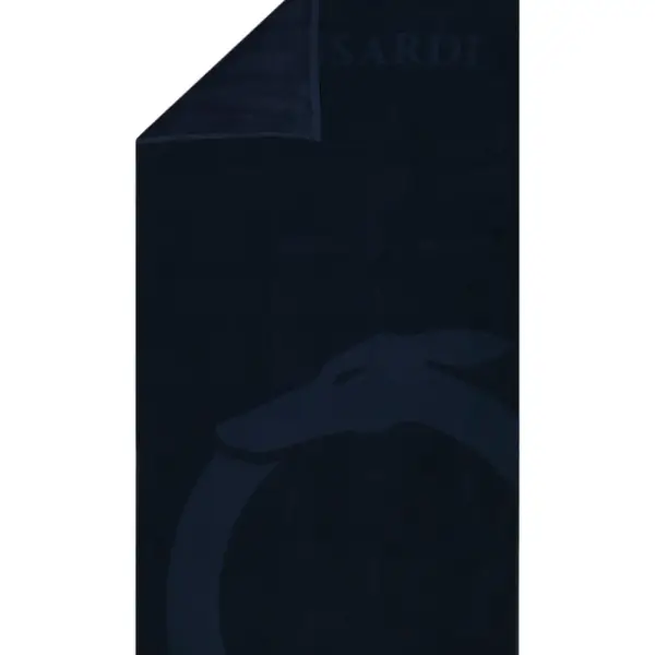Trussardi Jeans - Πετσέτα Θαλάσσης Βαμβακερή σε Μπλε Χρώμα (88x170εκ.) TRU2MTW01-14DARKB