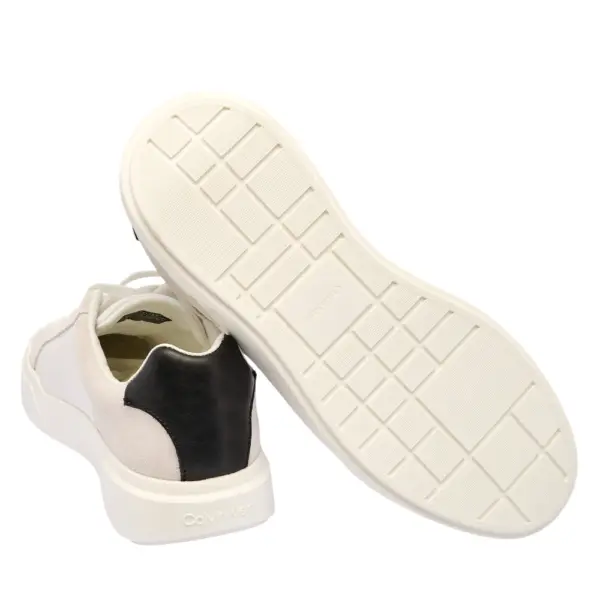 Calvin Klein - Ανδρικά Δερμάτινα Sneakers Chunky YM0YM01348-01W Εκρού YM0YM01348-01W