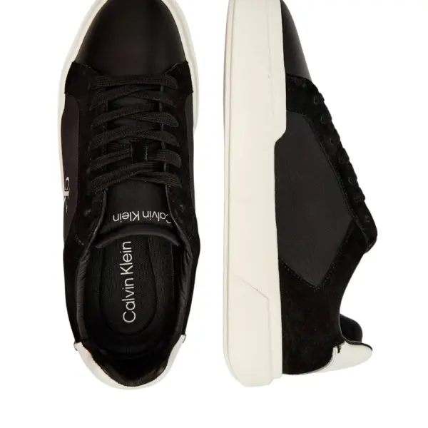 Calvin Klein - Ανδρικά Δερμάτινα Sneakers Chunky YM0YM01348-0GM Μαύρο YM0YM01348-0GM