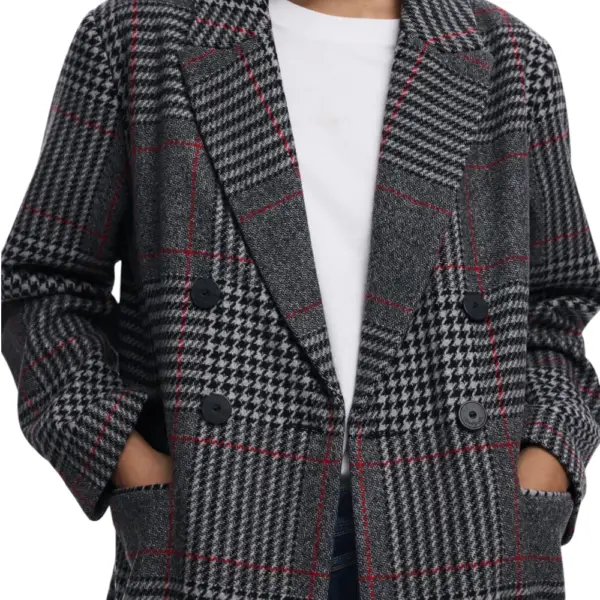 Desigual - Γυναικείο Παλτό Capucha Regular Fit 25WWEW13-2007 Γκρι 25WWEW13-2007