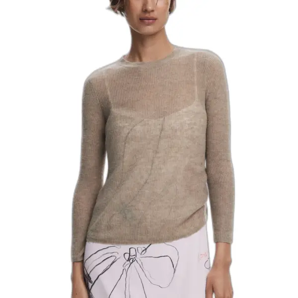 Desigual - Γυναικείο Φόρεμα 2 σε 1 Kala Slim Fit 25WWVK25-1000 Λευκό 25WWVK25-1000