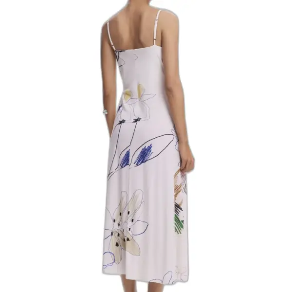 Desigual - Γυναικείο Φόρεμα 2 σε 1 Kala Slim Fit 25WWVK25-1000 Λευκό 25WWVK25-1000