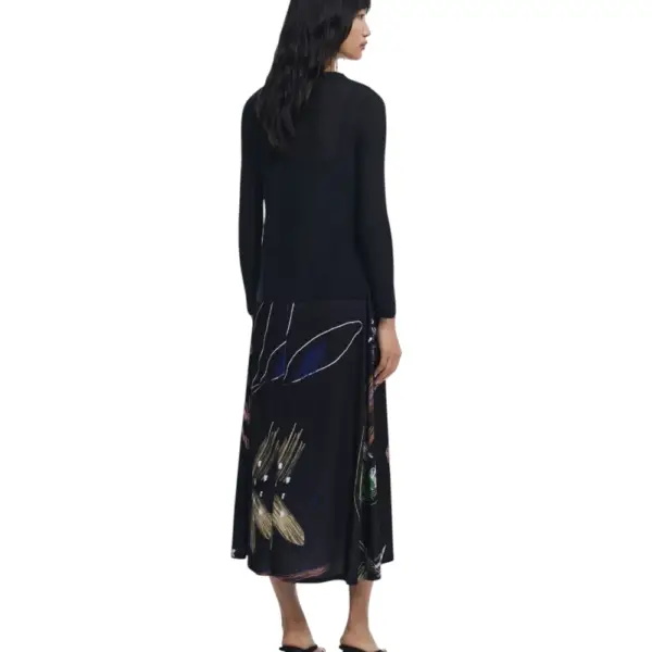 Desigual - Γυναικείο Φόρεμα 2 σε 1 Kala Slim Fit 25WWVK25-2000 Μαύρο 25WWVK25-2000