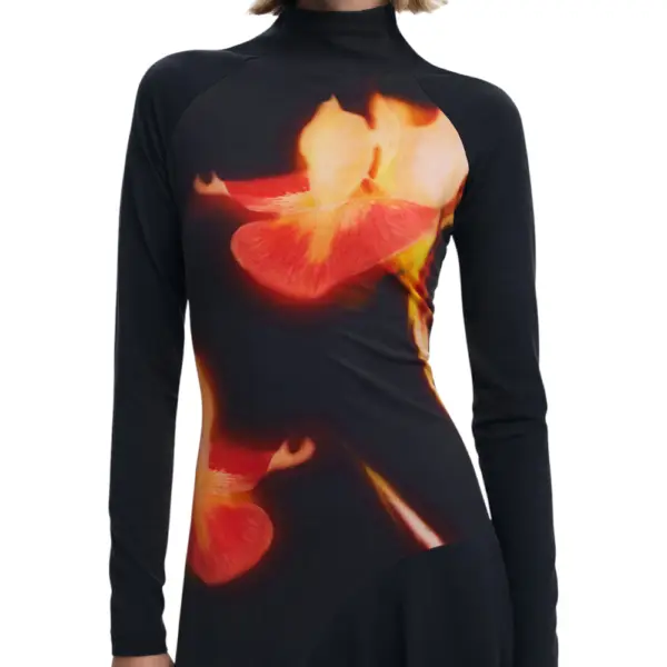 Desigual - Γυναικείο Φόρεμα Mila Slim Fit 25WWVK40-2000 Μαύρο 25WWVK40-2000