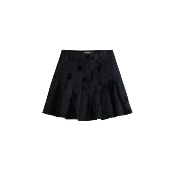 Desigual - Φούστα Mini Flock Regular Fit 25WWFW10-2000 Μαύρο 25WWFW10-2000