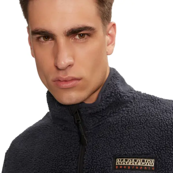 Napapijri - Ανδρική Ζακέτα Fleece T-Tynik fz Regular Fit NP0A4IA9-176 Μπλε Σκούρο NP0A4IA9176