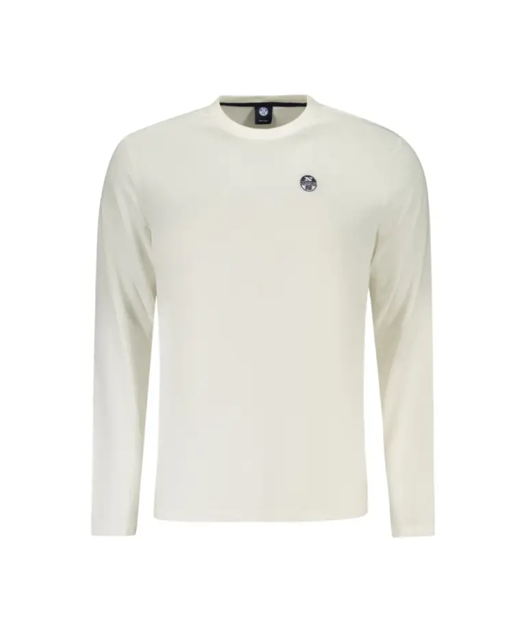North Sails - Μακρυμάνικη Μπλούζα T-Shirt Regular Fit 996034-000-0105 Λευκό