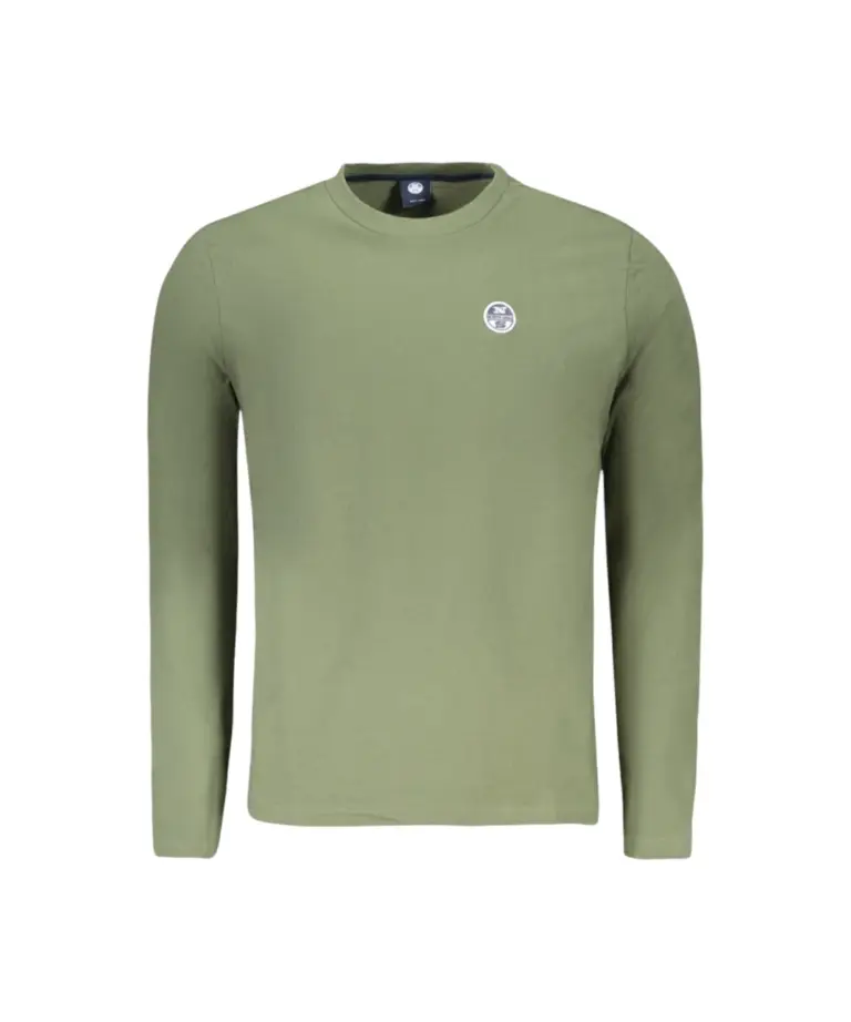 North Sails - Μακρυμάνικη Μπλούζα T-Shirt Regular Fit 996034-000-0430 Πράσινο