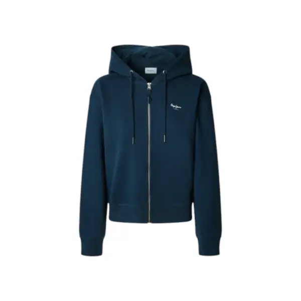Pepe Jeans - Γυναικεία Ζακέτα Φούτερ Hoodie With Zip PL5800028-594 Μπλε PL5800028-594