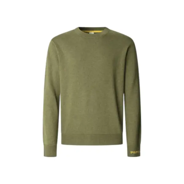 Pepe Jeans - Ανδρικό Πουλόβερ Βαμβακερό Andre Crew Neck PM7000013-679 Πράσινο PM7000013-679