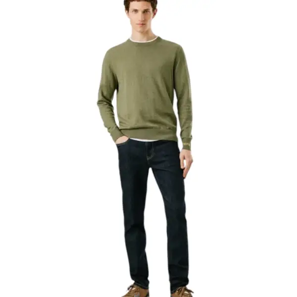 Pepe Jeans - Ανδρικό Πουλόβερ Βαμβακερό Andre Crew Neck PM7000013-679 Πράσινο PM7000013-679